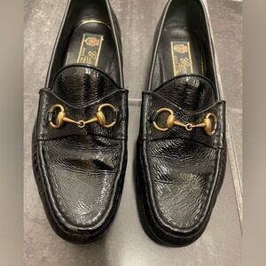 Gucci 1953 Black Patent Leather Horsebit Loafers